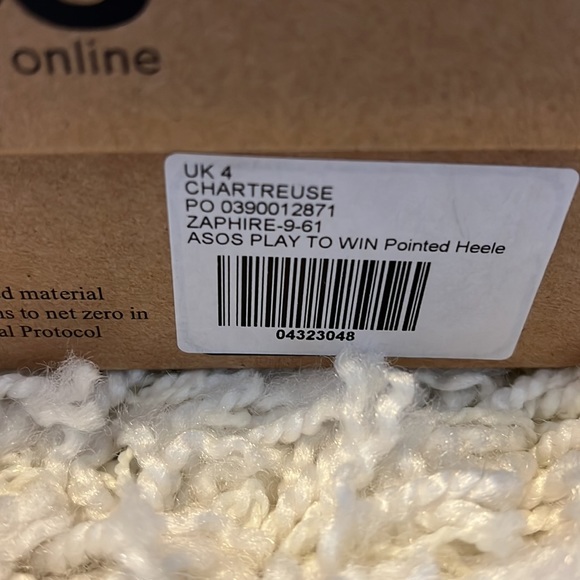 Asos Chartreuse Mule Size 6 - Picture 5 of 6